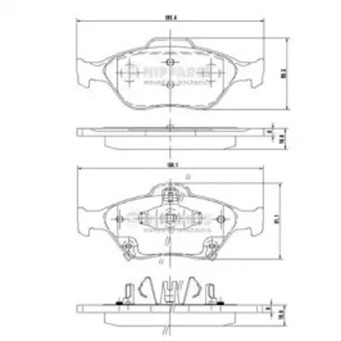 Тормозні колодки N3602130 NIPPARTS