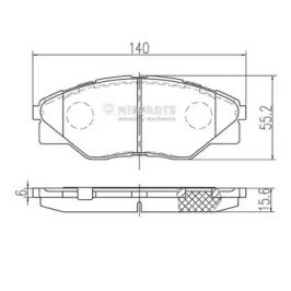 Гальмівні колодки N3602149 NIPPARTS