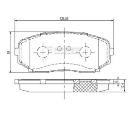 Гальмівні колодки N3603070 NIPPARTS
