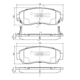Колодки передні N3604073 NIPPARTS