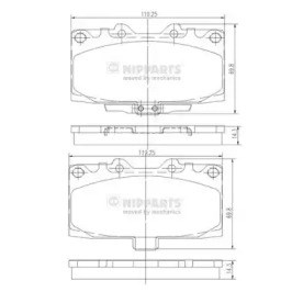 Колодки передні N3607022 NIPPARTS