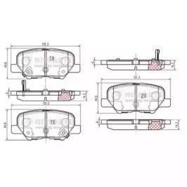 Комплект задніх колодок N3615017 NIPPARTS