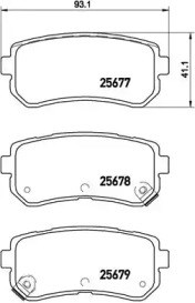 Колодки гальмівні задні, дискові P30068 BREMBO