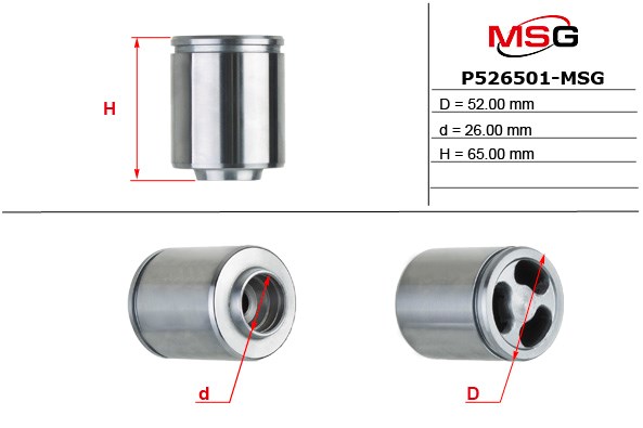 Поршень гальмівного супорта заднього P526501MSG MS GROUP