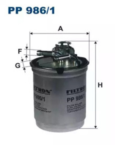 Фільтр тонкого очищення палива PP9861 FILTRON