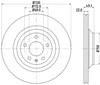 Диск гальмівний задній PRD6197 PROTECHNIC