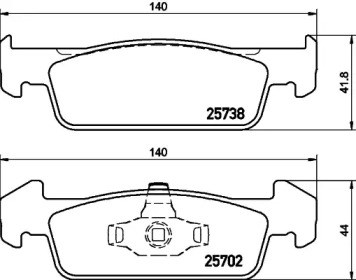 Колодки передні PRP1685 PROTECHNIC