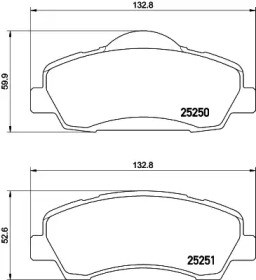 Колодки передні PRP1770 PROTECHNIC