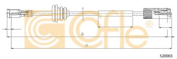 Трос спідометра opel astra f/ vectra a 1.4-2.0 88-95 S20003