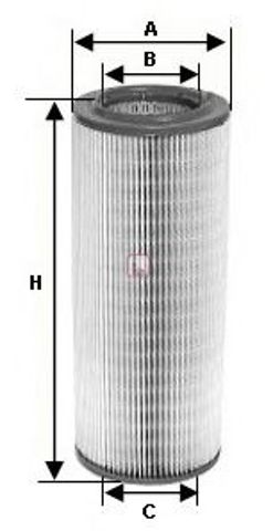 Повітряний фільтр двигуна S7257A SOFIMA