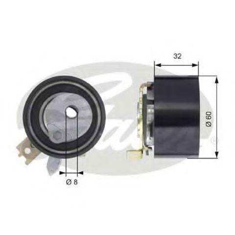 Ролик натяжителя ременя газорозподілу T43014 GATES