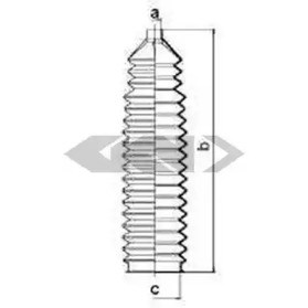 Пильник рульової рейки TBR4122 DELPHI