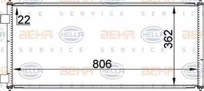 Радіатор системи охолодження кондиціонера TSP0225491 DELPHI