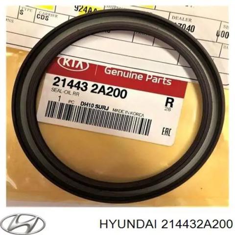 Сальник коленвала двигуна, задній 214432A200 HYUNDAI