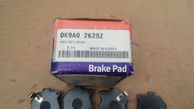 Колодки гальмівні задні, дискові 0K9A02628Z HYUNDAI