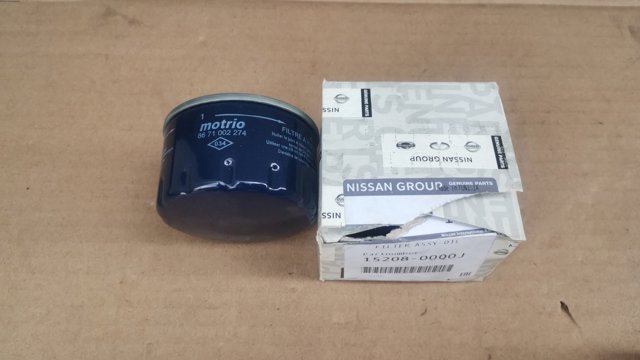 Фільтр масляний 1520800Q0J NISSAN