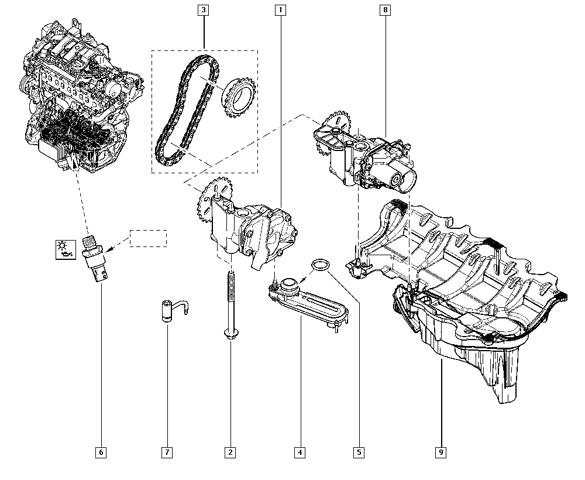 Ланцюг ГРМ, комплект 130C10990R RENAULT