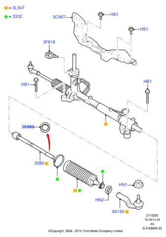 Тяги кермові 1377655 FORD