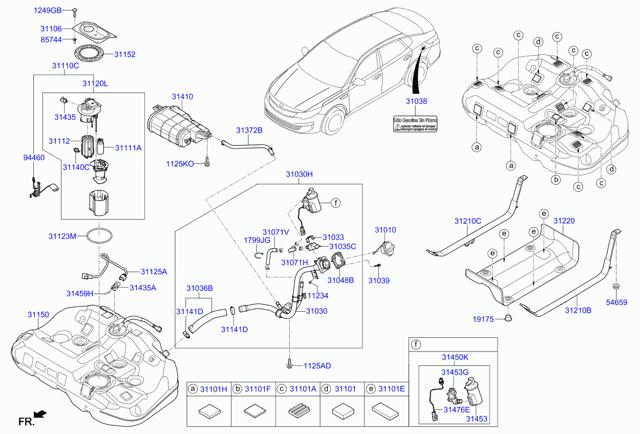 Фільтр палива 31112C2500 HYUNDAI