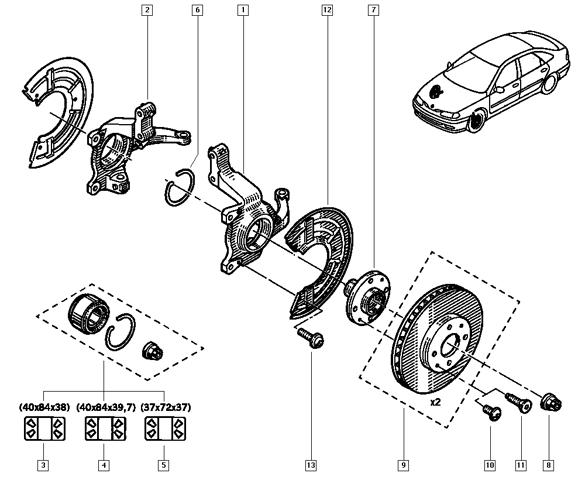 Гальмо дискове переднє 402069518R RENAULT