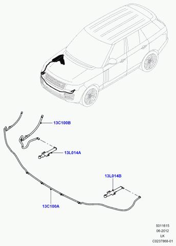 Сопло омивача фари передньої, правої LR048274 LAND ROVER