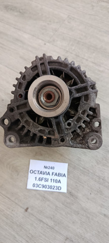 №240 генератор 1.6fsi 110a 03c903023d для skoda octavia fabia
