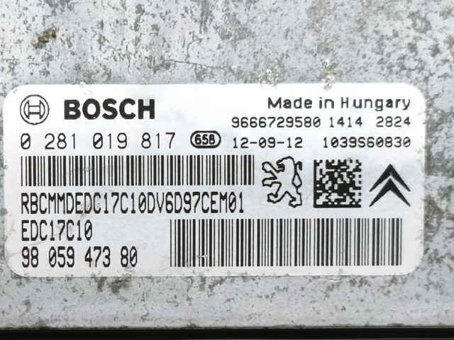 ЕБУ 0281019817 BOSCH