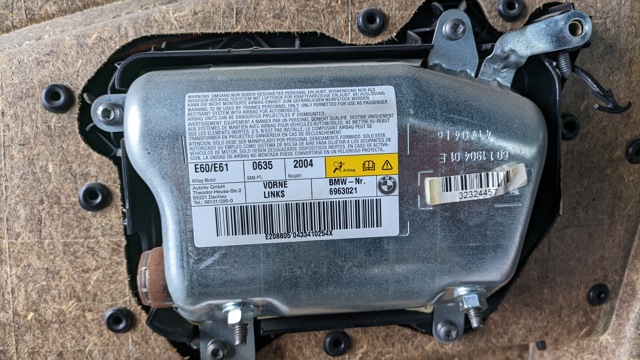 Подушка безпеки, передньої, лівих дверей AIRBAG 6963021 BMW