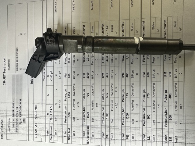 Форсунки електромагнітні 0445115069 BOSCH
