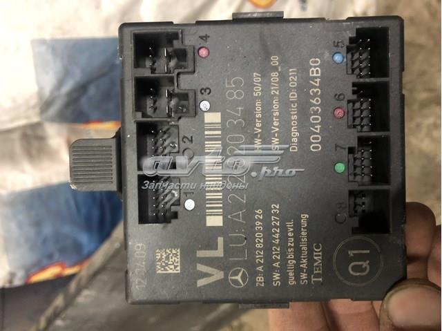 Блок комфорту передніх дверей A2128203485 MERCEDES