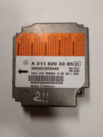 Модуль-процесор керування подушки безпеки A2118203385 MERCEDES