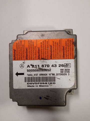 Блок управління airbag A2118704326 MERCEDES