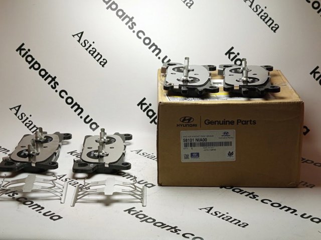 Передні гальмівні колодки 58101NIA00 HYUNDAI