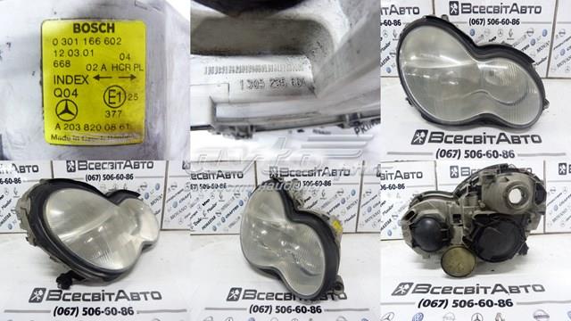 Фара основна права 0301166602 BOSCH