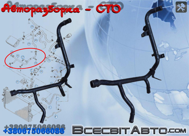 Шланг термостата 038121065CE VAG