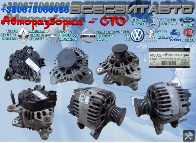 Генератор автомобільний 124325190 BOSCH