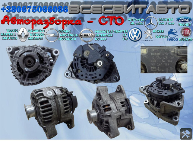 Генератор автомобільний 124415005 BOSCH