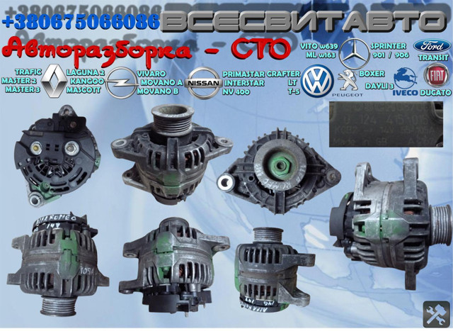 Генератор автомобільний 124415015 BOSCH