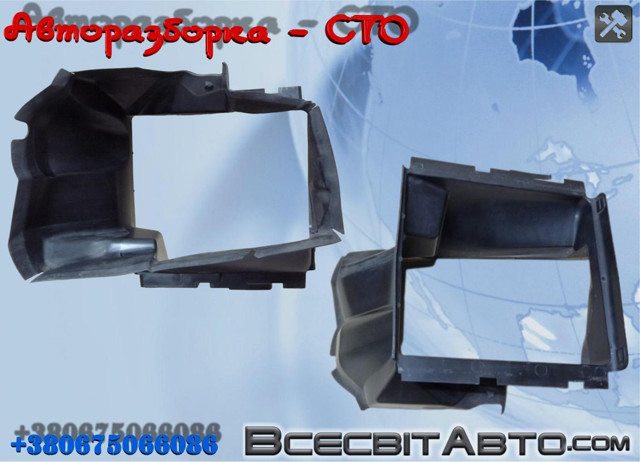 Повітропровід / дефлектор радіатора интеркуллера, лівий 7P6117335 VAG