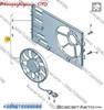 Дифузор радіатора охолодження, в зборі з мотором і крильчаткою 7P6121203B VAG