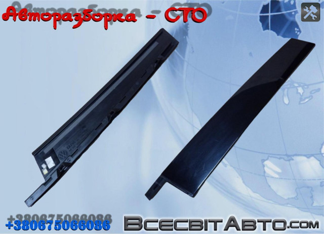 Накладка передніх дверей, лівої, вертикальної 7P6837901 VAG