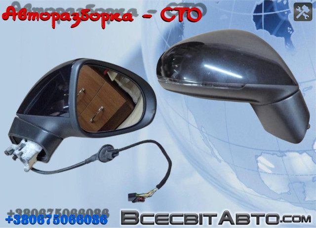 Праве дзеркало заднього виду 7P6857508N VAG