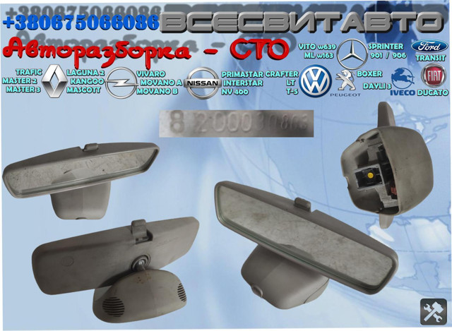Салоне дзеркало заднього виду 8200000509 RENAULT