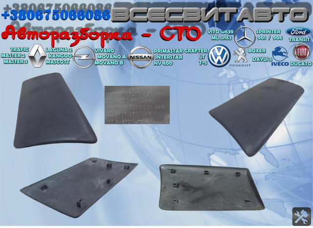 Накладка заднього лівого крила 8200326365 RENAULT