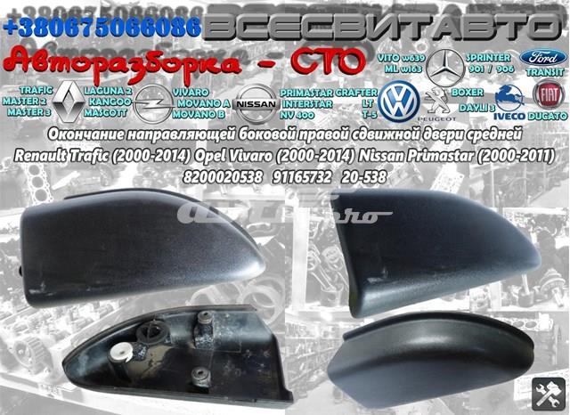 Заглушка обмежувача двері 91165732 OPEL