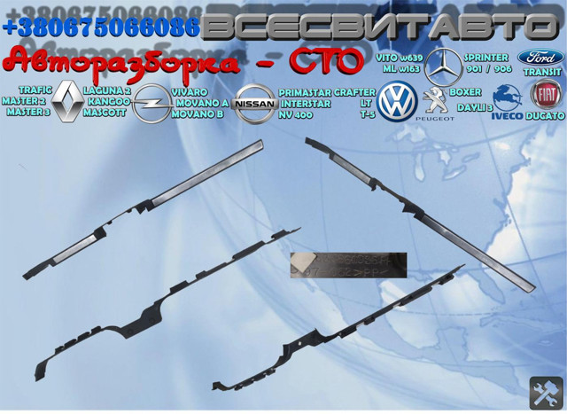 Обшивка порога, права A1636861036 MERCEDES