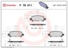 Колодки на гальмо задній дисковий P78011 BREMBO