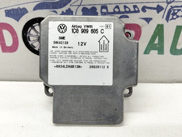 Модуль-процесор керування подушки безпеки 1C0909605C VAG