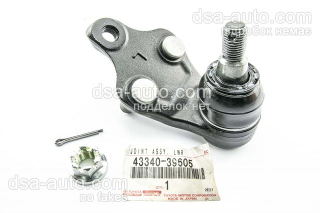Кульова опора, нижня, ліва 4334039605 TOYOTA
