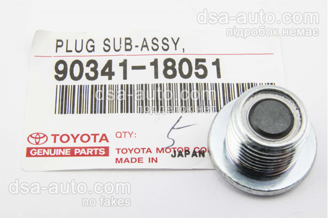 Пробка заливна заднього (переднього) моста 9034118051 TOYOTA